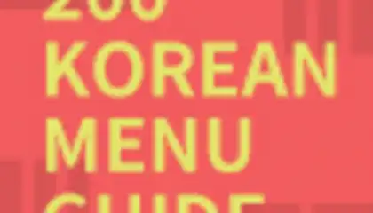 200 Korean Menu Guide