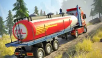 Oil Tanker Transport Offroad Truck Driver